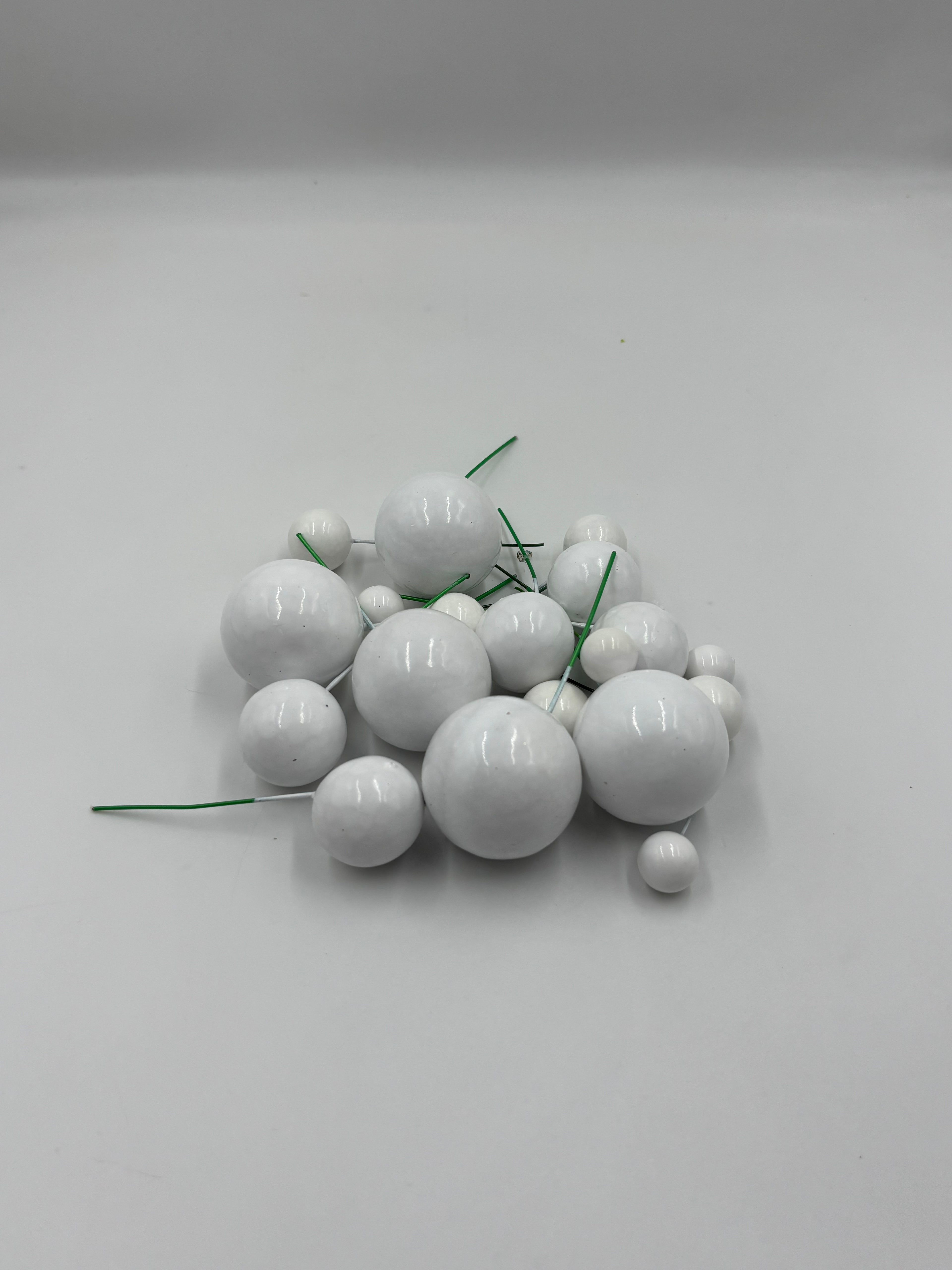 White Faux Ball - pack of 20 pcs