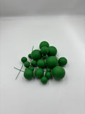 Dark Green Faux Ball - pack of 20 pcs
