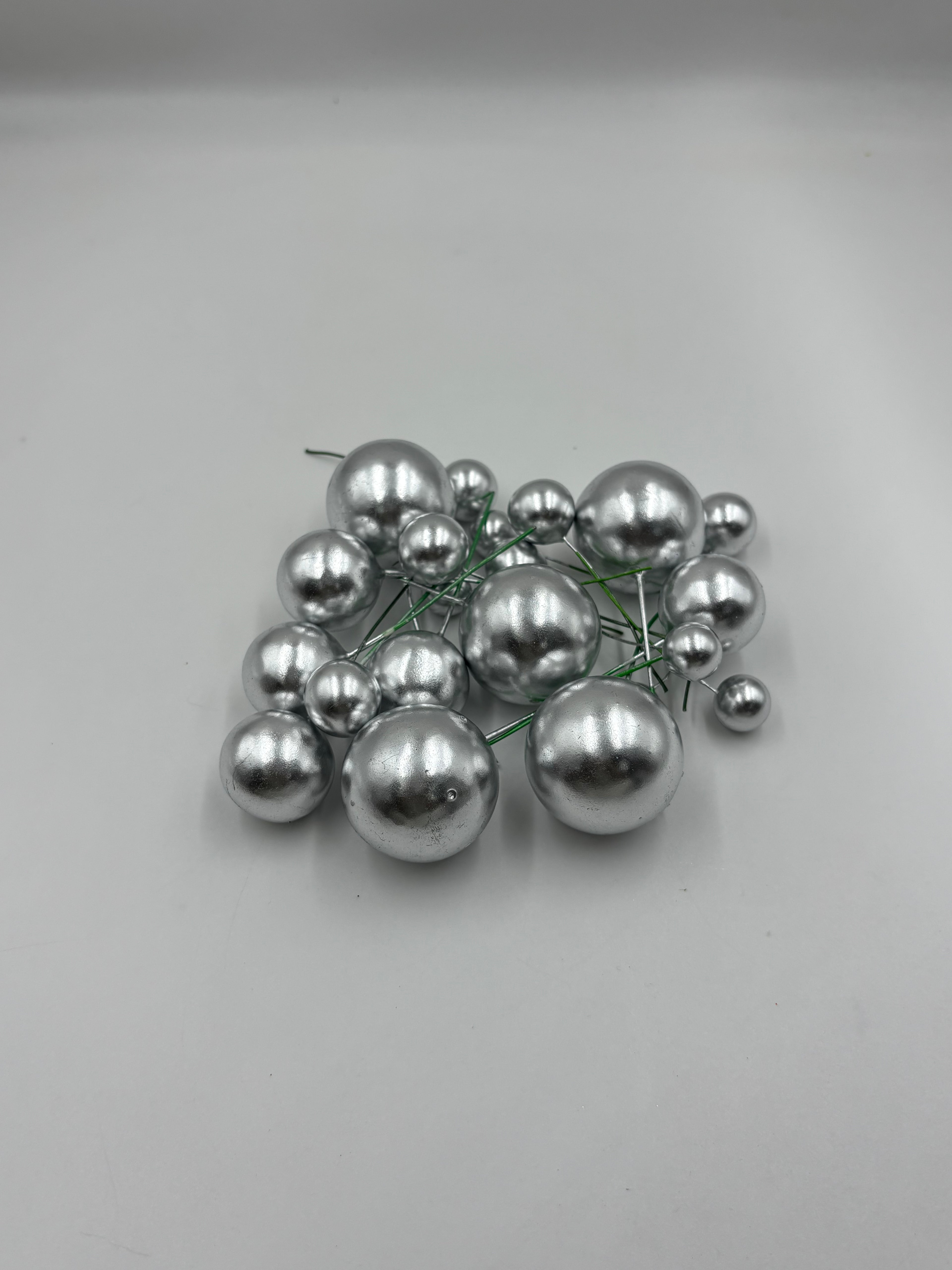 Silver Faux Ball - pack of 20 pcs