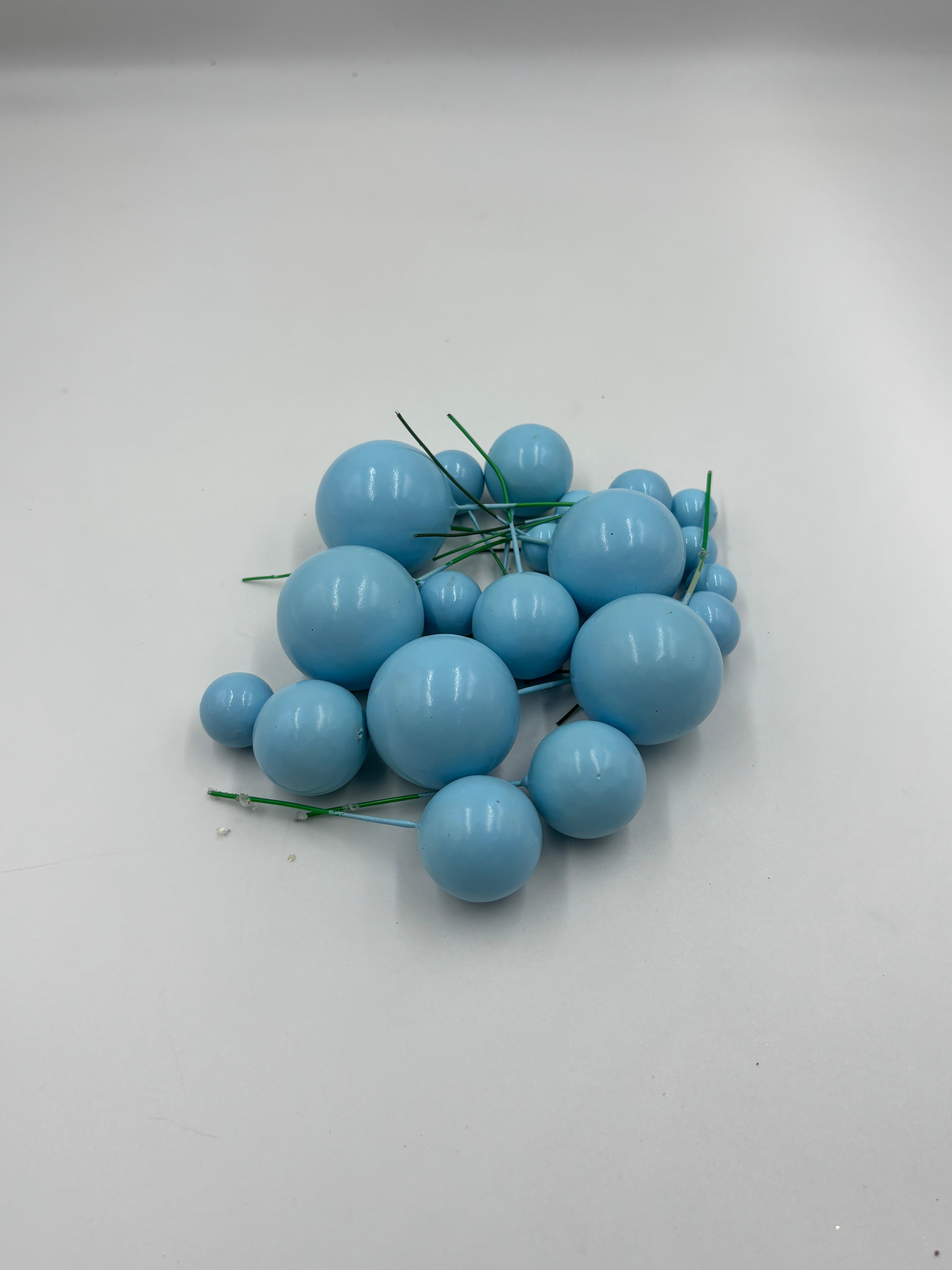 Sky Blue Faux Ball - pack of 20 pcs