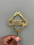 Happy Birthday Acrylic Cake Topper - Design No :- 68