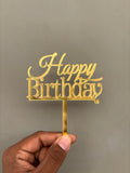 Happy Birthday Acrylic Cake Topper - Design No :- 24