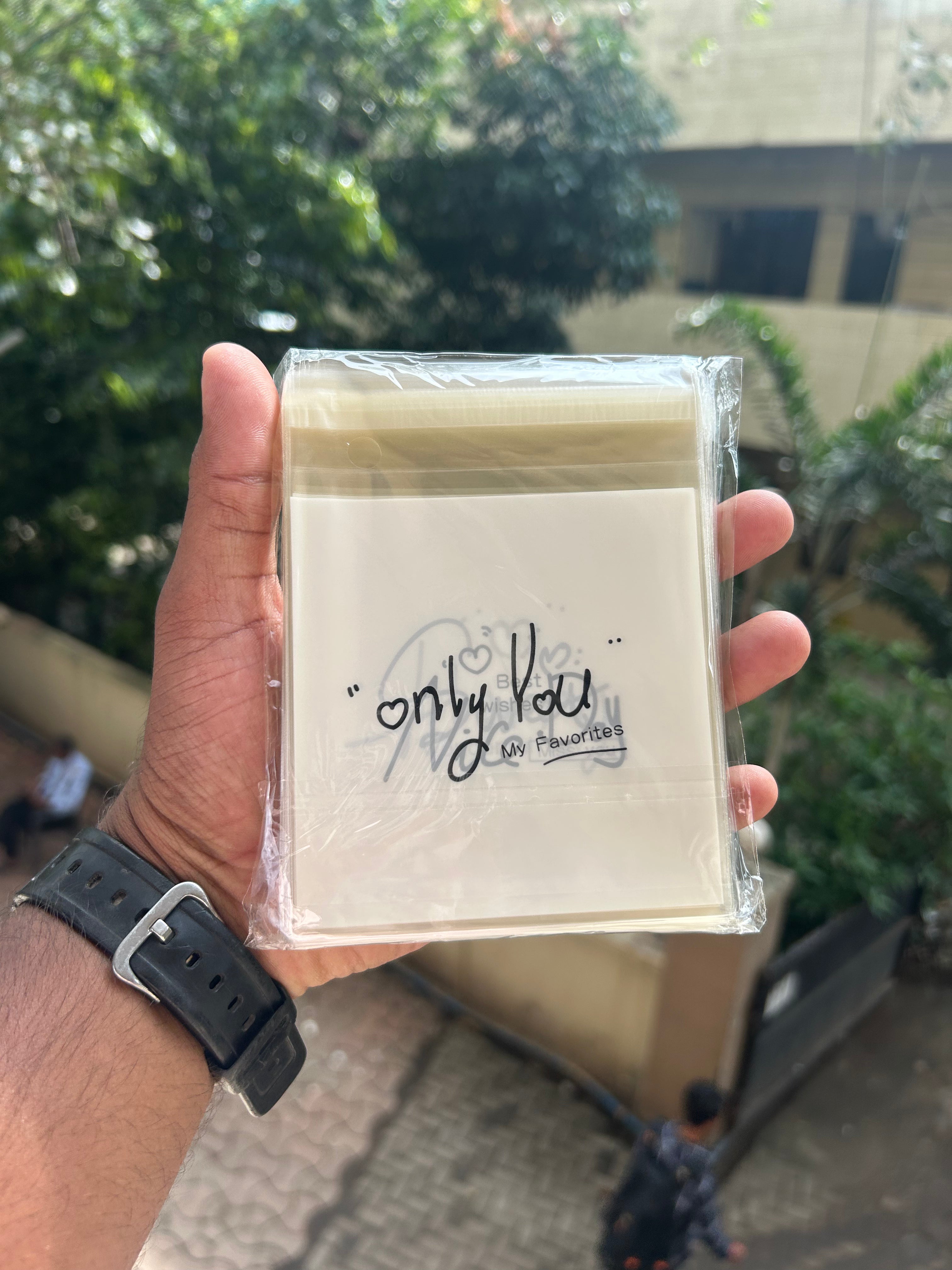 Transparent Cookie Pouch ( pack of 100 pcs )