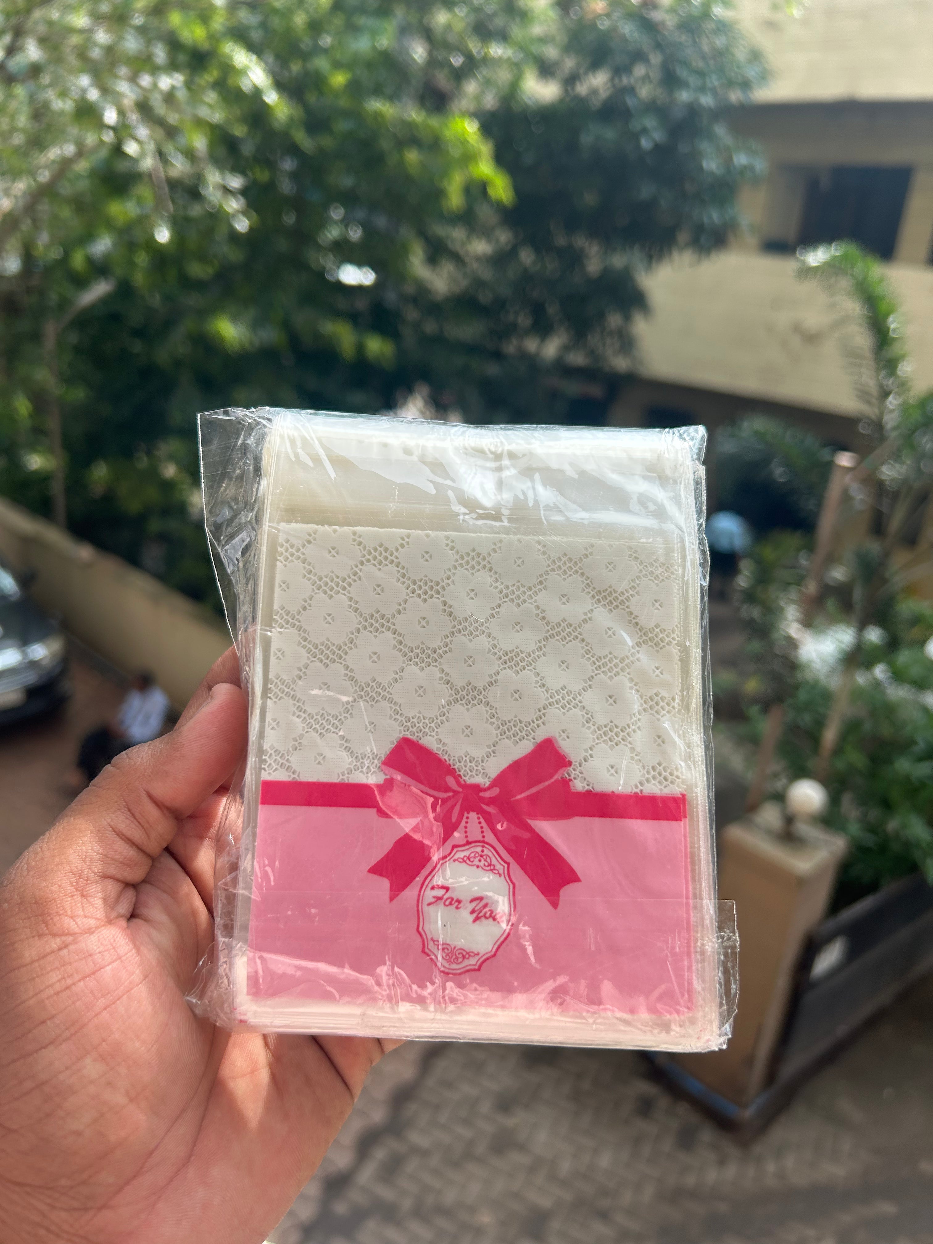 Transparent Cookie Pouch ( pack of 100 pcs )